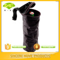 Wine Bottle Cooler Bag - Black - Padded & Insulated with Shoulder Strap & Pocket